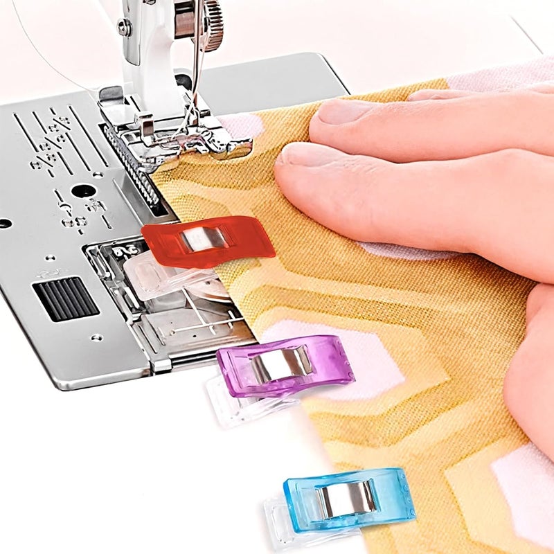 Foihukelim Plastic Clips 30 Pcs Notions Ideal for Sewing and Quilting Clips for Fabric Crafting for Seamstresses Quilters and DIY Projects (Purple) - Image 4